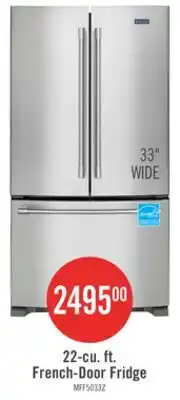 The Brick Maytag 33 22 Cu. Ft. French-Door Refrigerator - Fingerprint Resistant Stainless Steel - MRFF5033PZ offer