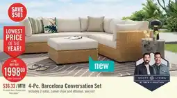 The Brick Scott Living Barcelona 4-Piece Patio Set offer
