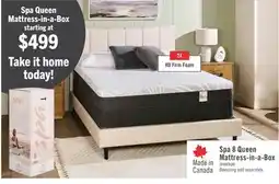The Brick Spa Queen Mattress-in-a-Box offer