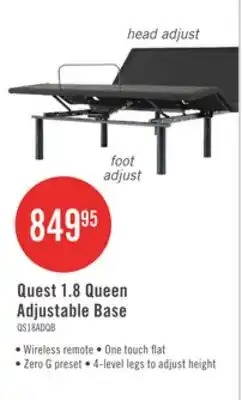 The Brick Quest 1.8 Queen Adjustable Base offer