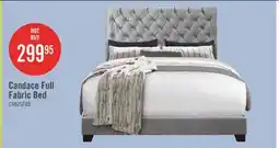 The Brick Candace Upholstered Bed in Velvet Grey Fabric, Button Tufted - Full Size offer