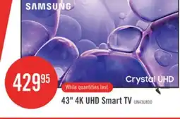 The Brick SAMSUNG 43 4K UHD Smart TV offer