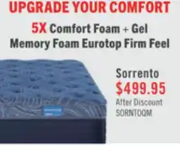The Brick Springwall Sorrento Eurotop Firm Queen Mattress offer
