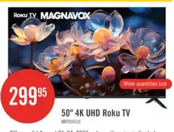 The Brick Magnavox 50 4K Ultra HD Roku Smart TV offer