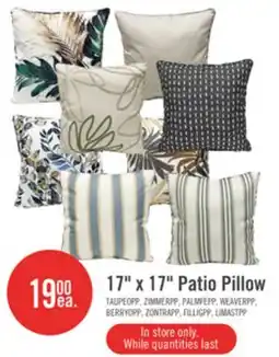 The Brick 17 x 17 Patio Pillow offer