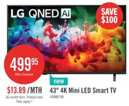 The Brick LG 43 QNED75B Mini-LED 4K Smart webOS TV (43QNED75BUA.ACC) – 2026 Model offer