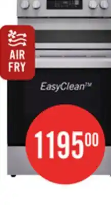 The Brick LG 6.3 Cu. Ft. Smart Electric Range with Air Fry - Stainless Steel - LREN6323YE offer
