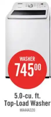The Brick Samsung 5.1 Cu. Ft. Top-Load Washer - White - WA44A3205AW/A4 offer
