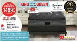 The Brick Beautyrest Black Hotel Executive Suite Eurotop Firm King Mattress offer