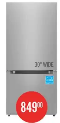 The Brick Midea 18.7 Cu. Ft. Bottom-Freezer Refrigerator - MRB19B7AST offer