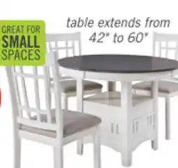 The Brick Dena Counter-Height Dining Chair with Linen-Look Fabric - Dove Grey offer