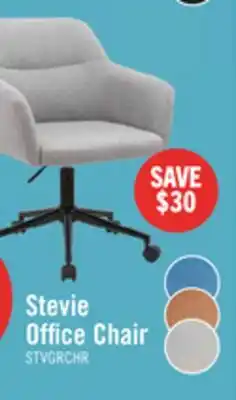 The Brick Stevie 23 Swivel Office Chair with Adjustable Height – Grey offer