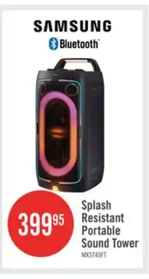 The Brick SAMSUNG Splash Resistant Portable Sound Tower offer