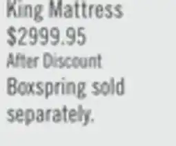 The Brick Stearns & Foster Swansea Luxury Euro Pillowtop King Mattress offer