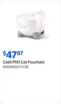 Walmart Catit PIXI Cat Fountain offer
