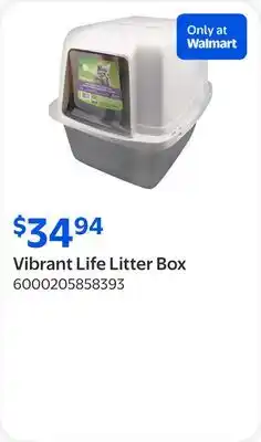Walmart Vibrant Life Litter Box offer