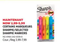 Canadian Tire SELECTED SHARPIE MARKERS offer