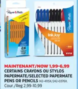 Canadian Tire SELECTED PAPERMATE PENS OR PENCILS offer