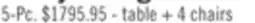 The Brick Henry Dining Table 5-Pc - table + 4 chairs offer