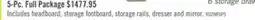 The Brick Yorkdale 5pc Bedroom Set with 6-Drawer Storage Bed, Dresser & Mirror, White - Full Size offer