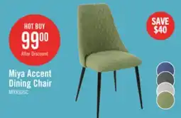 The Brick Miya Dining Chair with Polyester Fabric, Metal - Moss Green offer