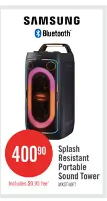 The Brick SAMSUNG MX-ST IPX4 Splash Resistant Portable Sound Tower (MX-ST40F/ZC) offer