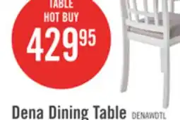 The Brick Dena Dining Table with 42-60W Extension, Round - Dove Grey offer