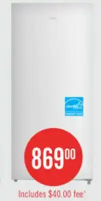 The Brick Midea 21 Cu. Ft. Convertible 2-in-1 Upright Refrigerator-Freezer - White - MRU21F6AWW offer