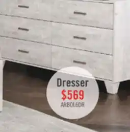 The Brick Arbor Bedroom 6-Drawer Dresser, 58.7W x 33.3H - Driftwood White offer