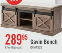 The Brick Gavin 47.25 Bench with Shoe Storage - Hazelnut offer