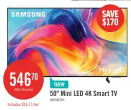 The Brick SAMSUNG 50 M70H Mini-LED 4K Smart Tizen TV (UN50M70HAFXZC) – 2026 Model offer