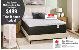 The Brick Springwall Spa 8 Firm Smooth Top Queen Mattress in a Box offer