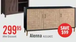 The Brick Alenna 60 3-Door Accent Cabinet - Black with Weathered White Doors offer