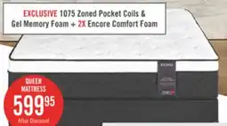 The Brick Springwall Encore Echo Eurotop Firm Queen Mattress offer