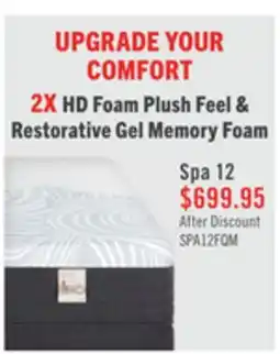 The Brick Springwall Spa 12 Plush Smooth Top Full Mattress in a Box offer