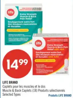 Pharmaprix LIFE BRAND Muscle & Back Caplets offer