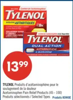 Pharmaprix TYLENOL Acetaminophen Pain Relief Products offer
