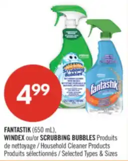 Pharmaprix FANTASTIK (650 mL), WINDEX or SCRUBBING BUBBLES Household Cleaner Products offer