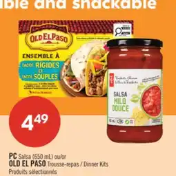 Pharmaprix PC Salsa (650 mL) or OLD EL PASO Dinner Kits offer