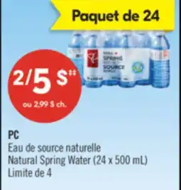 Pharmaprix PC Natural Spring Water offer