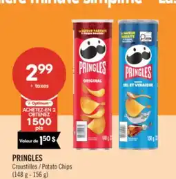 Pharmaprix PRINGLES Potato Chips (148 g - 156 g) offer