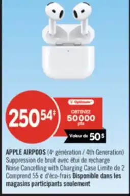 Pharmaprix APPLE AIRPODS 4th Generation offer