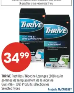 Pharmaprix THRIVE Nicotine Lozenges (108) or Gum (96 - 108) offer