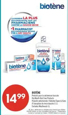Pharmaprix BIOTÈNE Dry Mouth Oral Care Products offer
