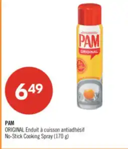 Pharmaprix PAM ORIGINAL No-Stick Cooking Spray offer