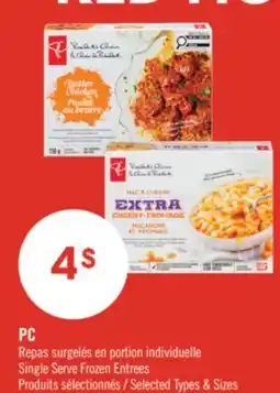 Pharmaprix PC Single Serve Frozen Entrees offer