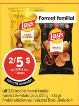 Pharmaprix LAY'S Family Size Potato Chips offer