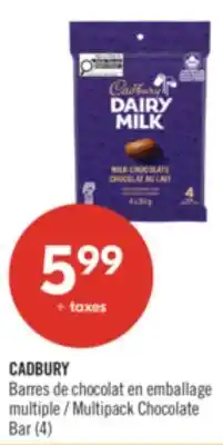 Pharmaprix CADBURY Multipack Chocolate Bar (4) offer