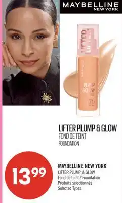 Pharmaprix MAYBELLINE NEW YORK LIFTER PLUMP & GLOW Foundation offer