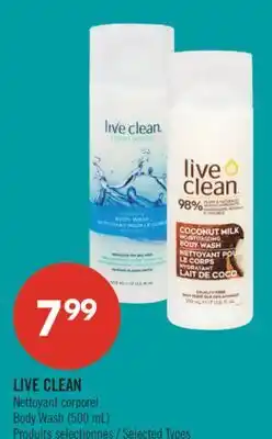 Pharmaprix LIVE CLEAN Body Wash offer